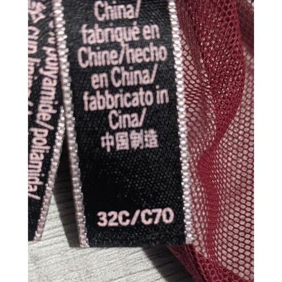 Victoria's Secret Bra Very Sexy Lightly Lined Plunge 32C Purple Racerback - Picture 4 of 6